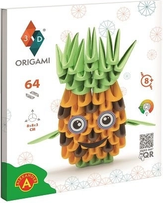 Leuke Origami 3D-set – Ananas voor kinderen