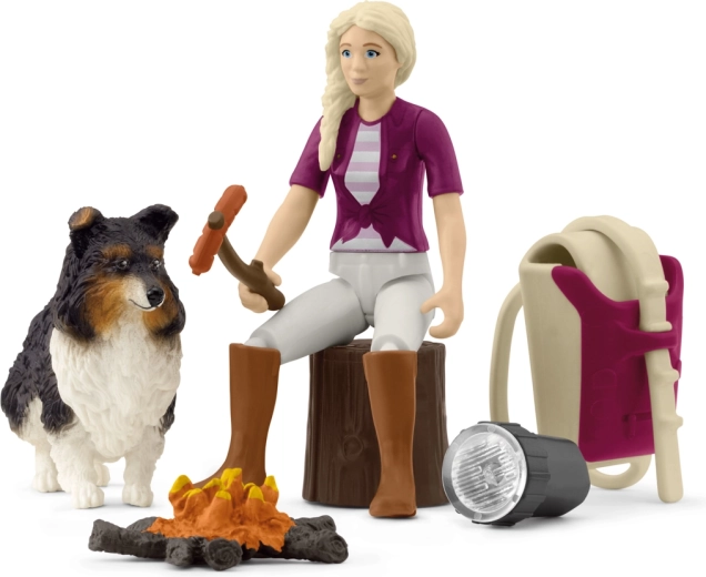 Schleich Pocket Set: Sofies kamperen met roosteren