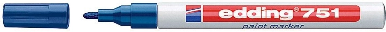 Lakmarker Edding 751 blauw