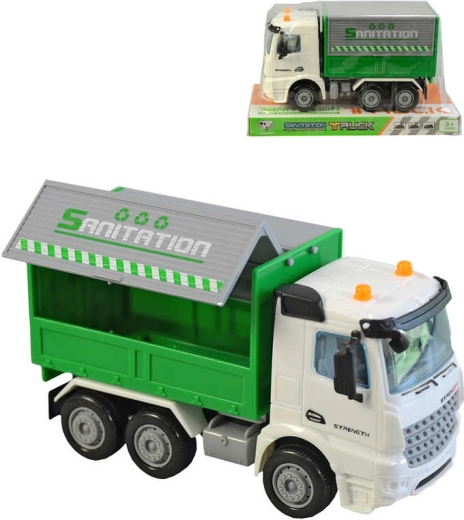 Werkvoertuig vuilniswagen met vrije loop 16 cm - 1 stuk