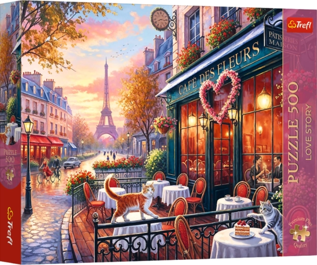 Trefl Premium Plus puzzel 500 stukjes Love story: liefde in Parijs