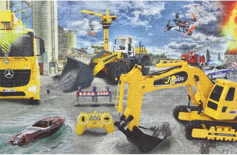 Jamara puzzel met bouwplaats 260 stukjes