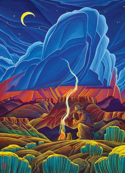 Puzzel De hele nacht 1000 stukken van Cobble Hill