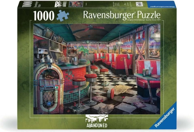 Ravensburger puzzel Verlaten plekken: vervallen bistro 1000 stukjes