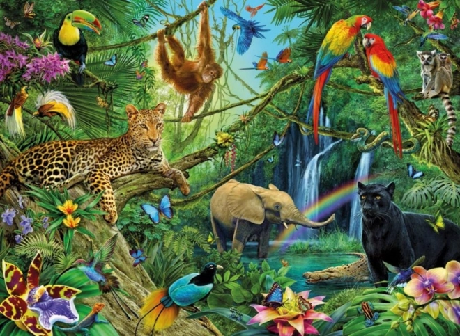 Puzzel Dieren in de Jungle 200 stukjes van Ravensburger