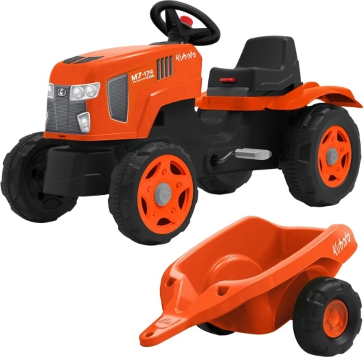 Trapper FALK Kubota met aanhanger en openklapbare motorkap 2–6 jaar