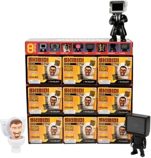 Mysteriefiguren Skibidi Toilet - Display 9 stuks