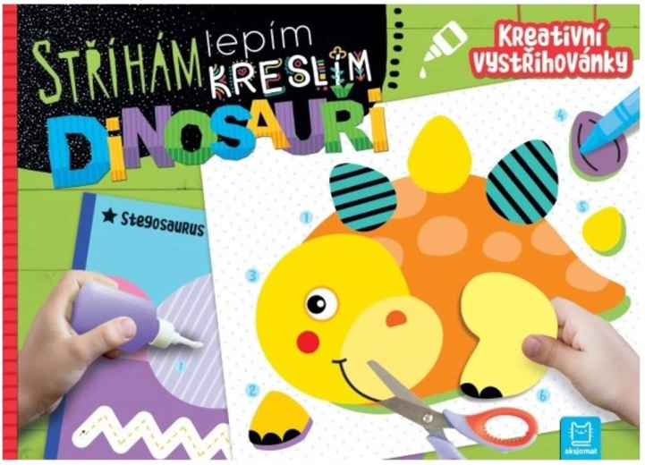 Ik knip, plak, teken: Dinosaurussen – creatieve knipplaten