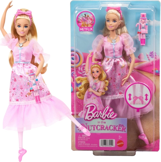 Barbie De Notenkraker – ballerina Clara in roze nachthemd