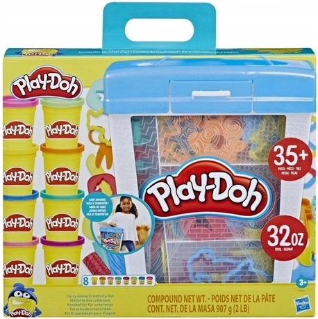 Creatieve koffer met boetseerklei en accessoires van Play-Doh