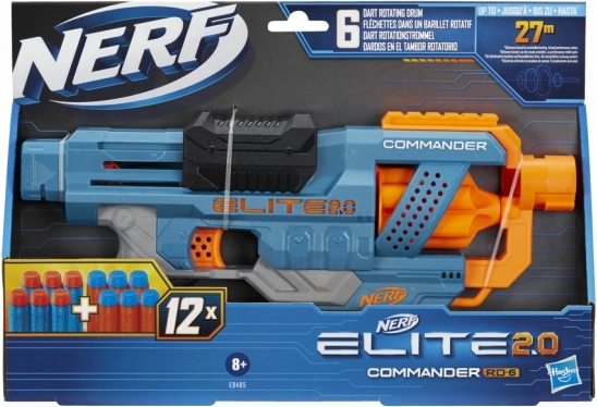 NERF Elite 2.0 Commander RD-6 blaster met pijltjes
