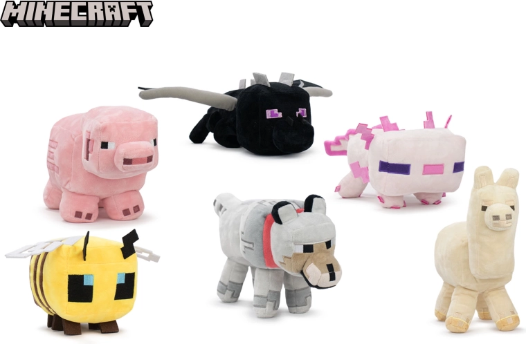 Minecraft pluchen figuurtje 30 cm (mix van 6 varianten)