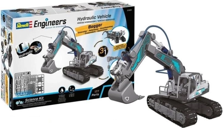 Revell hydraulische graafmachine-bouwset 3 in 1