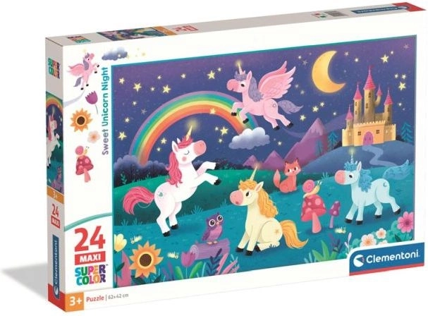 Clementoni maxi-puzzel Zoete eenhoorn 24 stukjes
