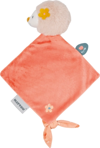 Nattou knuffeldoekje pluche mini-egel Zoe 28 cm