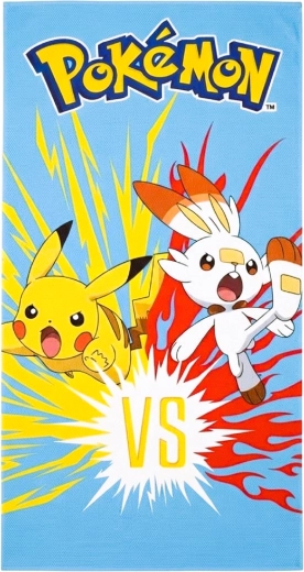 Snel drogende handdoek Pokémon Pikachu en Scorbunny