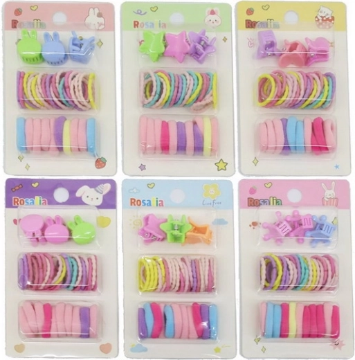 Set haaraccessoires – elastiekjes en speldjes