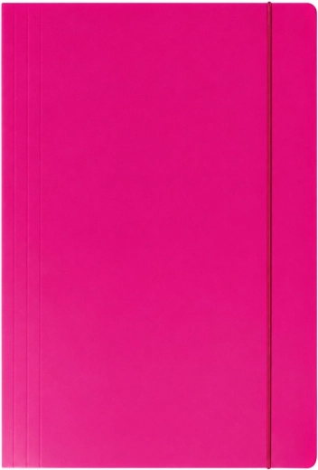 Kartonnen map met elastiek A4+ roze 300 g/m² - 1 stuk