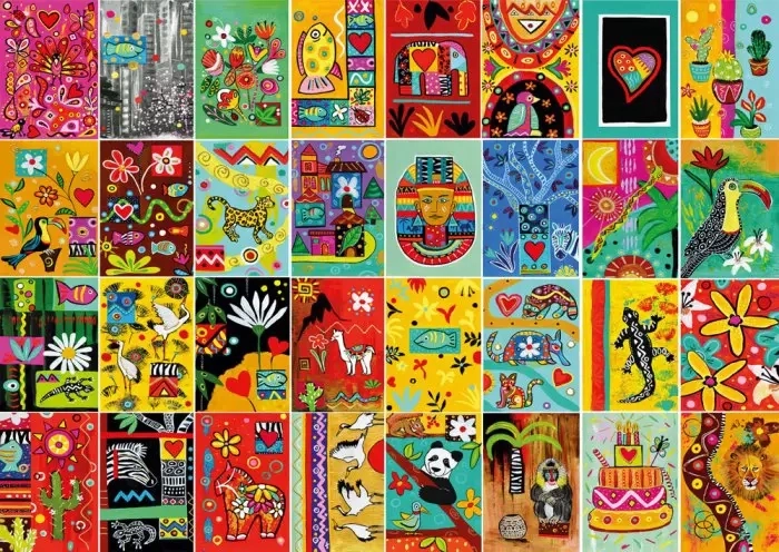 Puzzel popartmozaïek 1000 stukjes MAGNOLIA