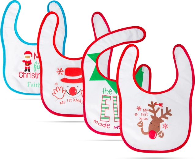 Kerstslabbetje voor kinderen met motief - 1 stuk