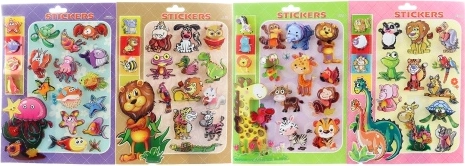 3D-dierenstickers