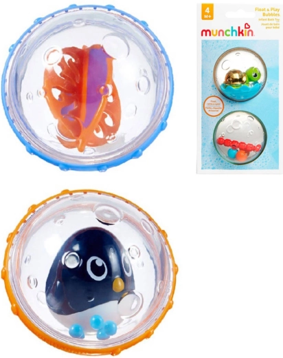 Munchkin waterrammelballen met dieren voor in bad – set van 2 stuks