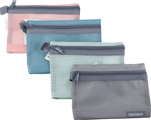 Map met ritssluiting 14x10,5 cm