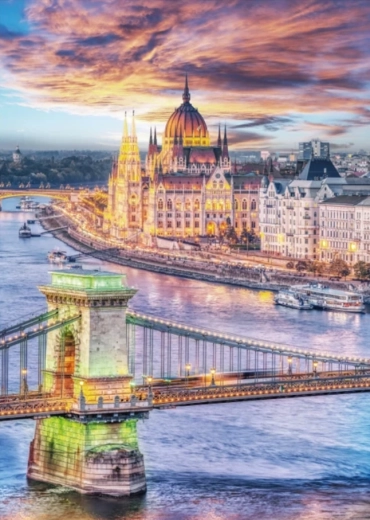 Puzzle DINO Boedapest Kettingbrug 1000 stukjes