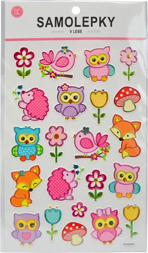 Stickers bosdiertjes