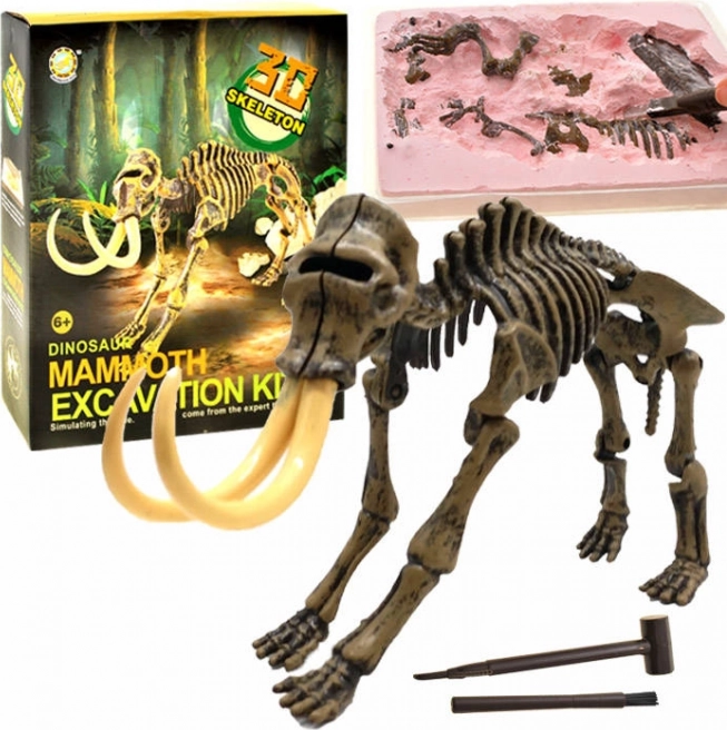 Opgravingsset – T‑Rex skelet 3D – Mammoet