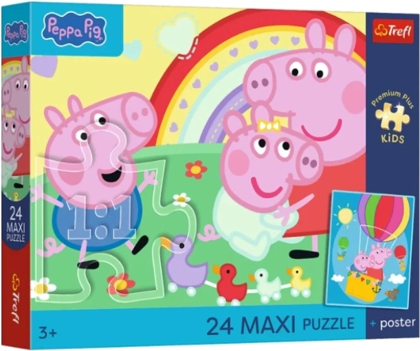 Kinderpuzzel Maxi PremPlus Kids Świnkowe dni - 1 stuk
