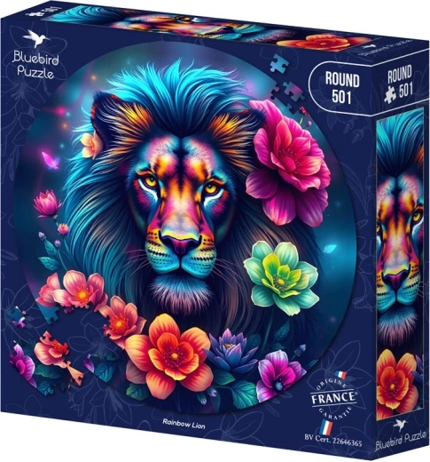Bluebird ronde puzzel regenboogleeuw 501 stukjes - 1 stuk