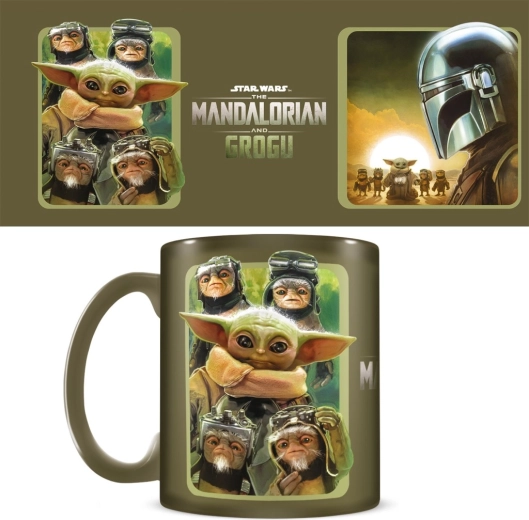 Cadeauset Star Wars Mandalorian en Grogu – mok, onderzetter en sleutelhanger
