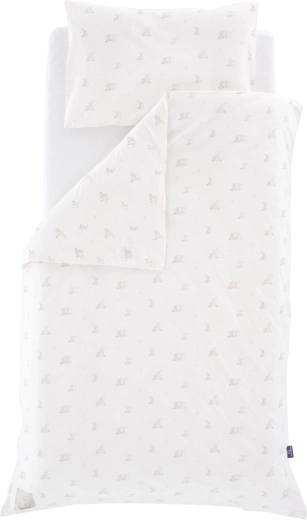 Träumeland jersey beddengoed HopHop Bunny Beige 100 × 135 cm + 40 × 60 cm