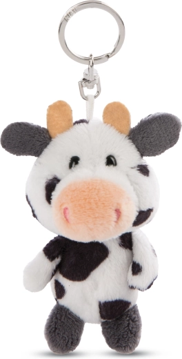 Pluchen sleutelhanger koe NICI Cowluna 10 cm – reeks Green