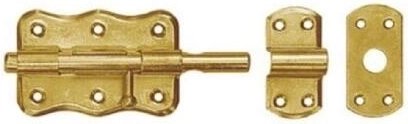 Grendel met ronde schuif 100 × 60 mm, chroom