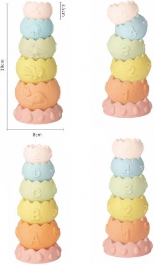 Stapel­toren dinosaurus­eitjes Ziro