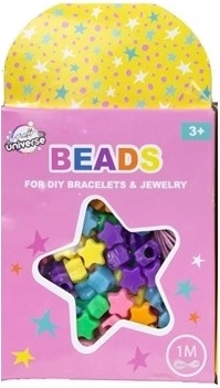 Set kralen sterretjes met koord 1 m