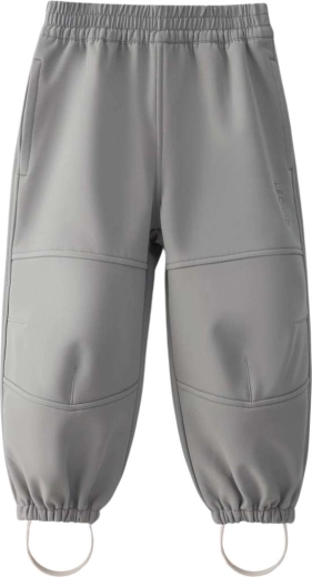 Softshellbroek Leokid Vic limestone maat 110