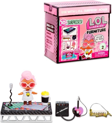L.O.L. Surprise! Furniture muziekfestival-set met pop en accessoires - 1 stuk