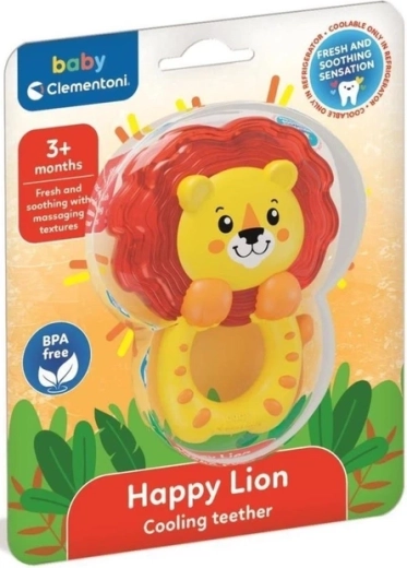 Koelende bijtring Vrolijke leeuwtje CLEMENTONI BABY