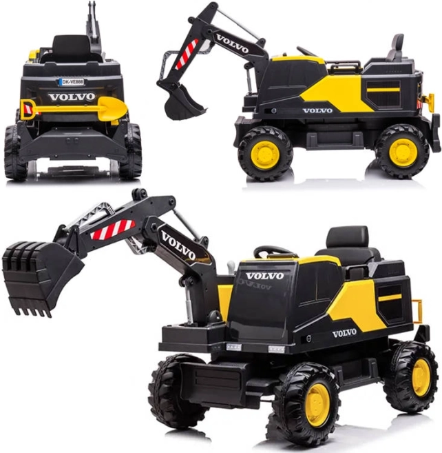 Elektrische kindergraver Volvo met beweegbare arm en bak – Volvo
