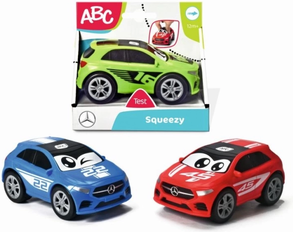Knijpautootje MERCEDES ABC, 11 cm – 3 kleuren