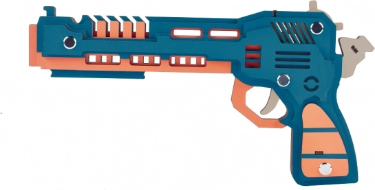 Houten 3D-puzzel - wolf met schietelastieken