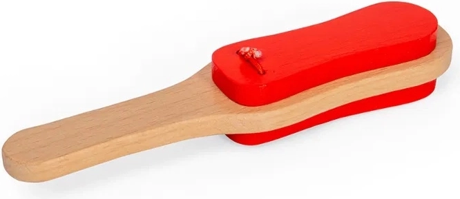Bigjigs Toys houten castagnetten met handvat