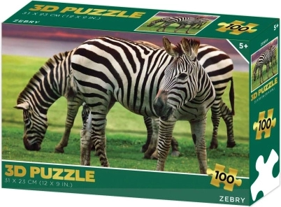 3D-puzzel zebra’s 100 stukjes