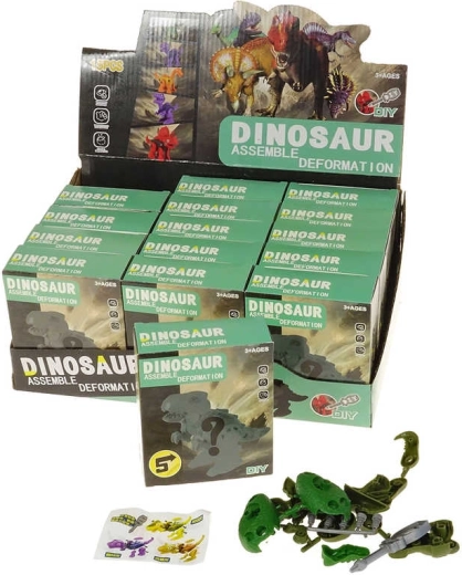 Dinosaurus schroefbouwset met gereedschap en verrassing - 1 stuk