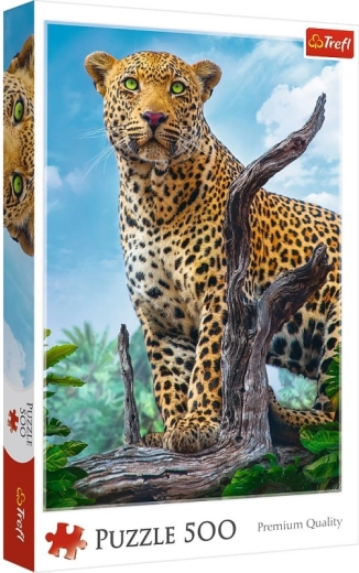 Puzzel 500 stukjes - Wilde leopard