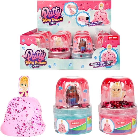 Glitterende boetseerklei voor een prinsessenjurk - 1 stuk