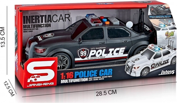 politieauto met licht- en geluidseffecten